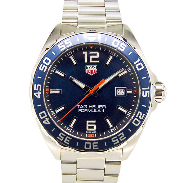 タグホイヤー　TAG HEUER　フォーミュラ1　WAZ1010.BA0842 　ブルー　クォーツ　SS　43mm　USED　中古