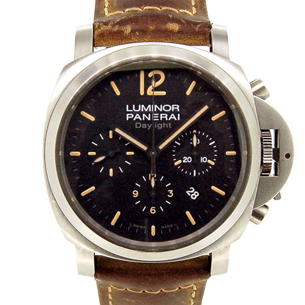 パネライ　PANERAI　ルミノールクロノ　デイライト　PAM00356　SS　44mm　革　自動巻　USED　中古
