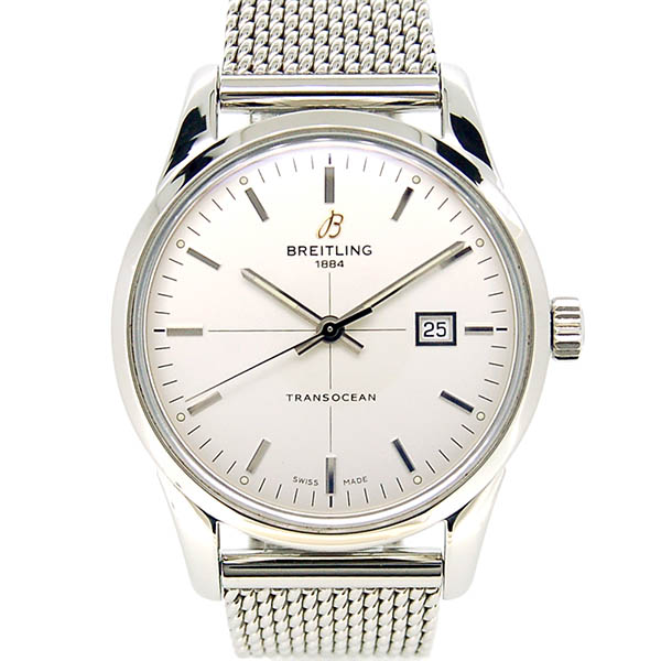 ブライトリング　BREITLING　トランスオーシャン　A036G21OCA　シルバー　43mm　USED　中古