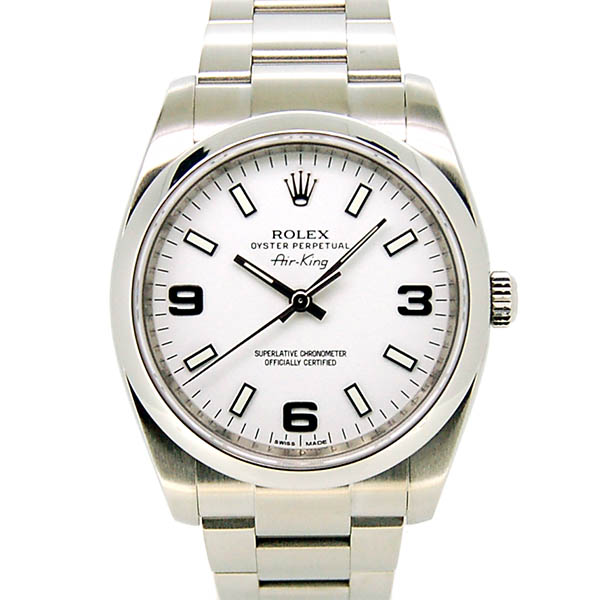 ロレックス ROLEX エアキング Ref.114200 ホワイト369 34mm G番 自動巻 ...