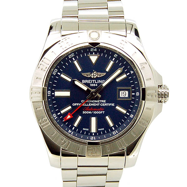 ブライトリング　BREITLING　アベンジャー2　GMT　A329C72PSS　43mm　SS　ブルー　USED　中古