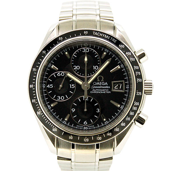 オメガ　OMEGA　スピードマスターデイト　3210.50　ブラック　SS　自動巻　USED　中古