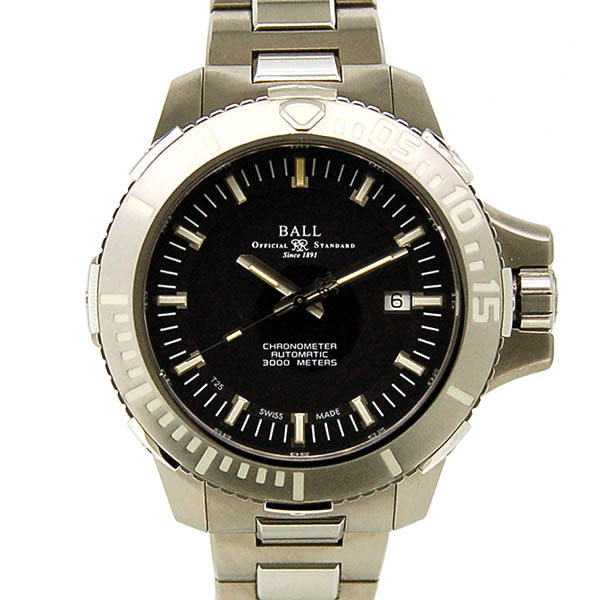 ボールウォッチ　BALL　エンジニアハイドロカーボン ディープクエスト  DM3000A-SCJ-BK　チタン　ブラック　43mm　USED　中古