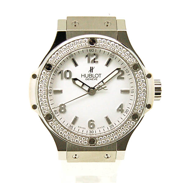 ウブロ　HUBLOT　ビッグバン　ベゼルダイヤ　361.SE.2010.RW.1104  クォーツ　38mm　USED　中古