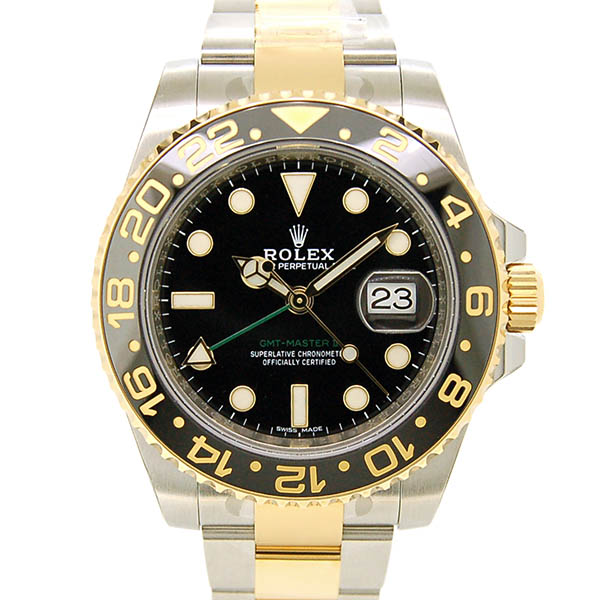 ロレックス　ROLEX　GMTマスター2　コンビ　Ref.116713LN　ブラック　SS×YG　国内正規　未使用品