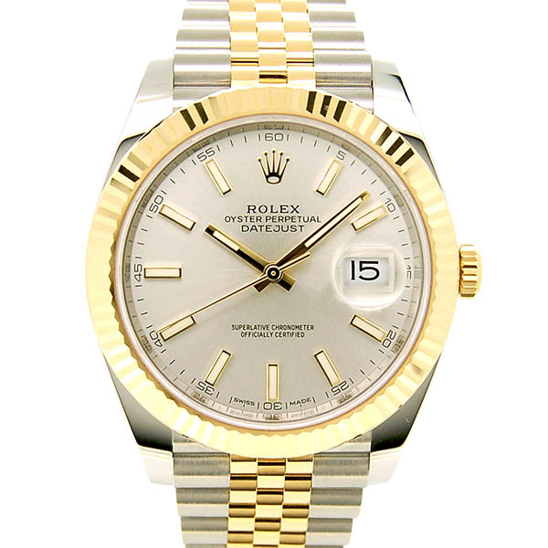 ロレックス　ROLEX　デイトジャスト41　126333　シルバー　SS×18KYG　国内正規　未使用品