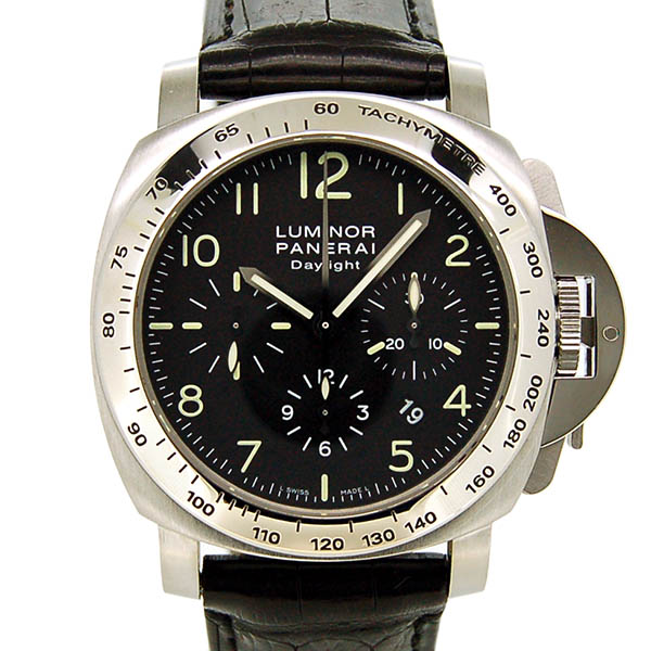 パネライ　PANERAI　ルミノールクロノグラフ　デイライト　44mm　PAM00196　革ベルト　H番　USED　中古