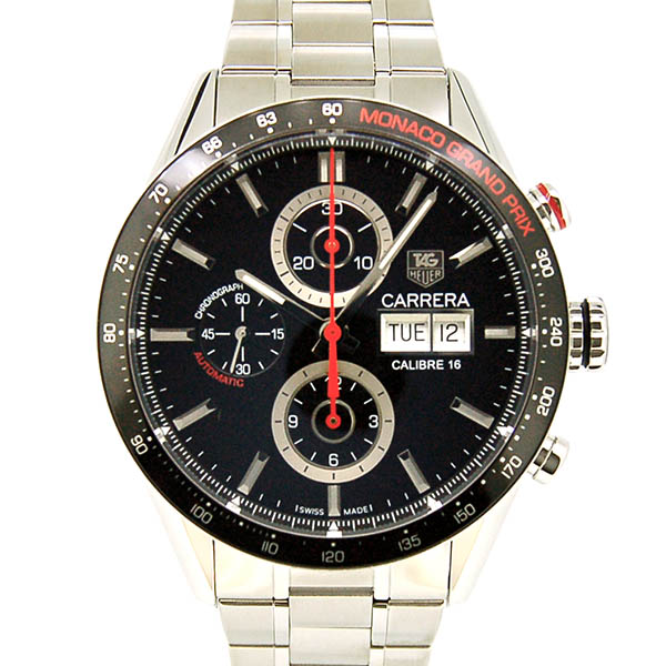タグホイヤー　TAG HEUER　カレラ クロノグラフ デイデイト モナコ・グランプリ　CV2A1F.BA0796 　世界3000本限定　自動巻　SS　43mm　USED　中古