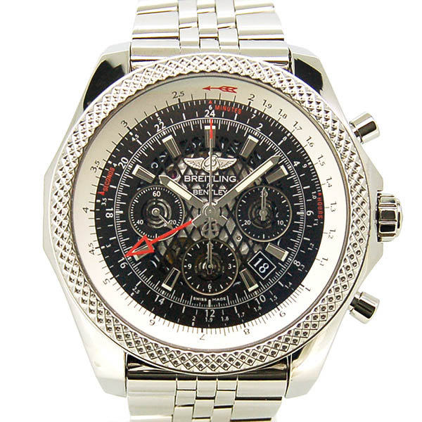 ブライトリング　BREITLING　ベントレーB04　GMT　クロノグラフ　A043B69SP　SS　ブラック　49mm　USED　中古