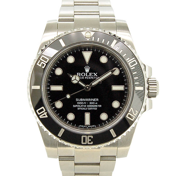ロレックス　ROLEX　サブマリーナ　ノンデイト　114060　ブラック　ランダム番　USED　中古