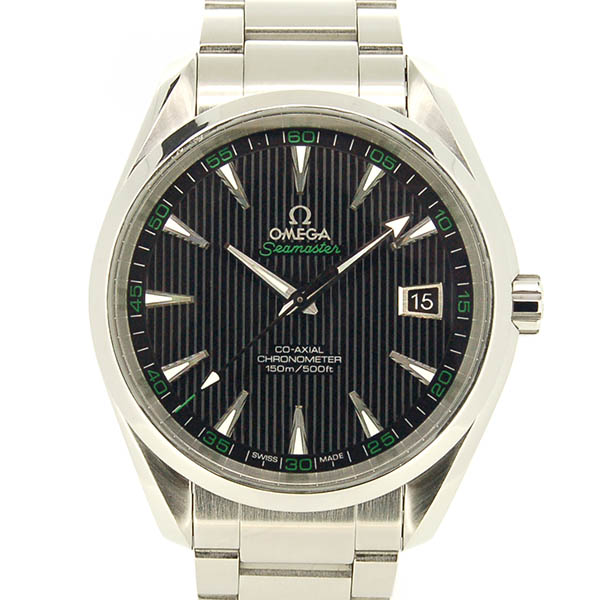 オメガ　OMEGA　シーマスター　アクアテラ　ゴルフ　231.10.42.21.01.001　メンズ　41,5mm　SS　ブラック　USED　中古