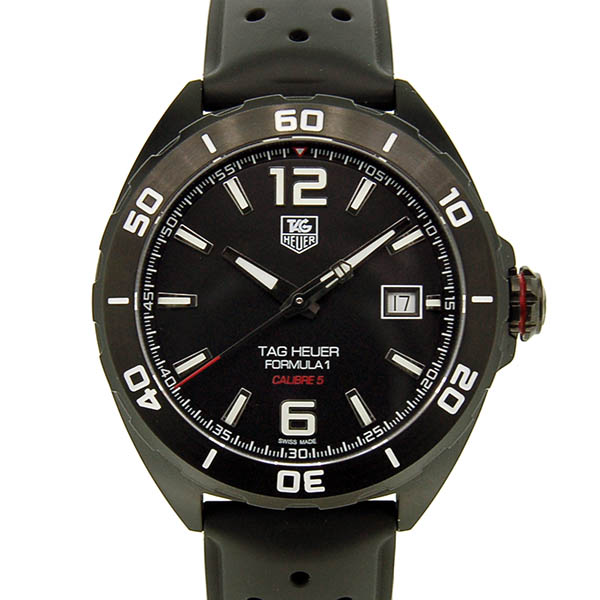 タグホイヤー　TAG HEUER　フォーミュラ1 キャリバー5 フルブラック　WAZ2115.FT8023　ラバーベルト　41mm　未使用品