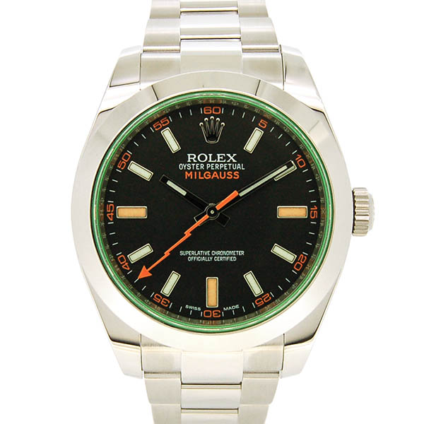 ロレックス　ROLEX　ミルガウス　116400GV　グリーンガラス　ブラック　ランダム番　国内正規　未使用品