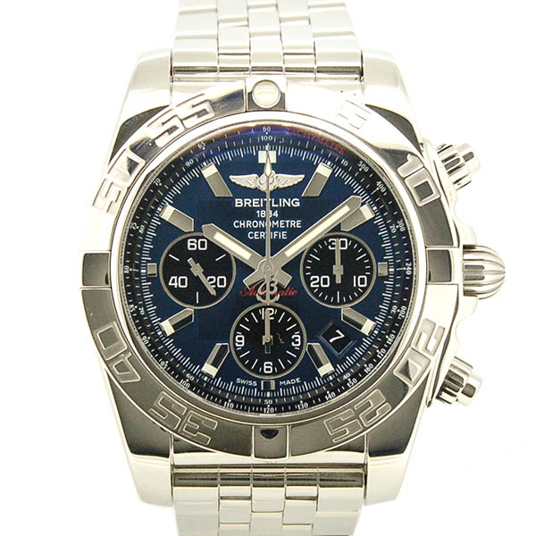 ブライトリング　BREITLING　クロノマット44　A011C89PA　ブラックアイブルー　SS　44mm　USED　中古