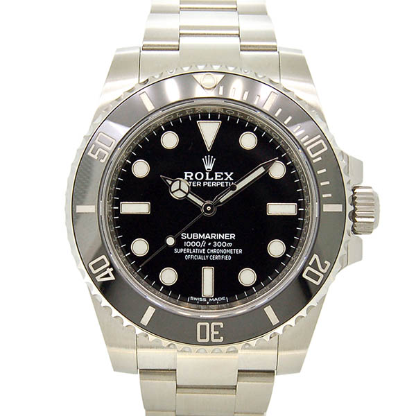 ロレックス　ROLEX　サブマリーナ　ノンデイト　114060　メンズ　SS　ブラック　ランダム番　未使用品