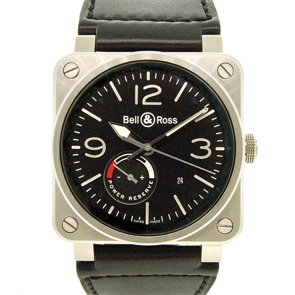 ベル＆ロス　BELL＆ROSS　BR03-97 パワーリザーブ・ド・マルシェ　42mm　ブラック　SS  USED　中古