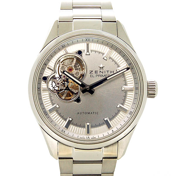 ゼニス　ZENITH　エル プリメロ シノプシス 03.2170.4613/02.M2170　SS　シルバー　40mm　USED　中古