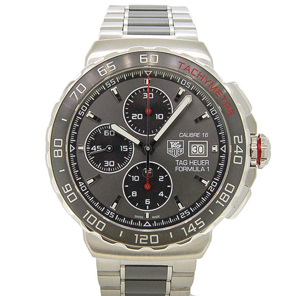 タグホイヤー　TAG HEUER　フォーミュラ1 クロノグラフ　CAU2011.BA0873　グレー　SS/CE　44mm　USED　中古