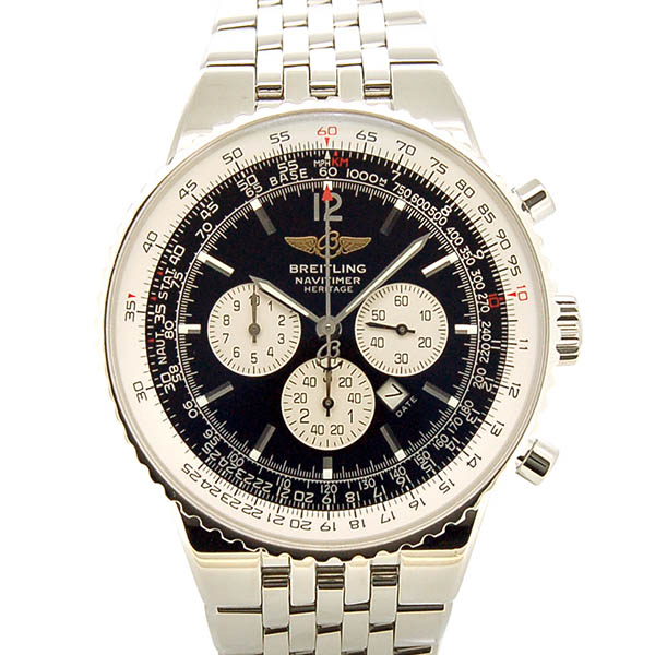 ブライトリング　BREITLING　ナビタイマー ヘリテージ　A354B54NP(A35340)　ブラック　43mm　USED　中古　