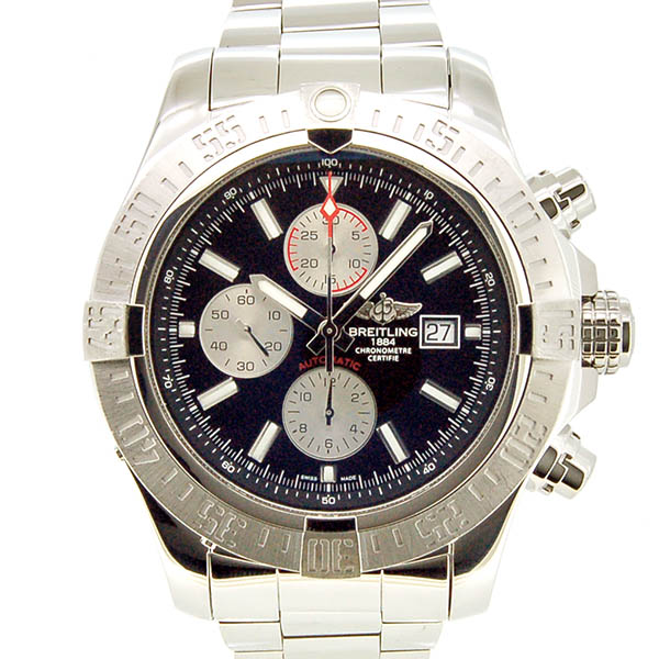 ブライトリング　BREITLING　スーパーアベンジャー2　A331B29PSS　48mm　クロノグラフ　ブラック　USED　中古