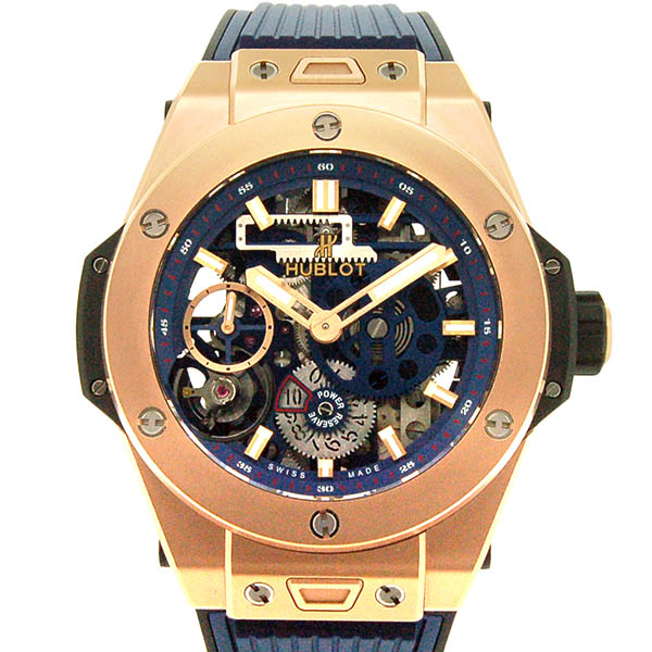 ウブロ　HUBLOT　ビッグバン メカ-10 キングゴールド ブルー　414.OI.5123.RX　手巻き　45mm　USED　中古