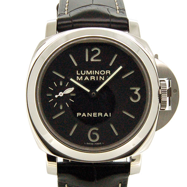 パネライ　PANERAI　ルミノールマリーナ　PAM00111　手巻き　44mm　革ベルト　サンドウィッチ文字盤　USED　中古