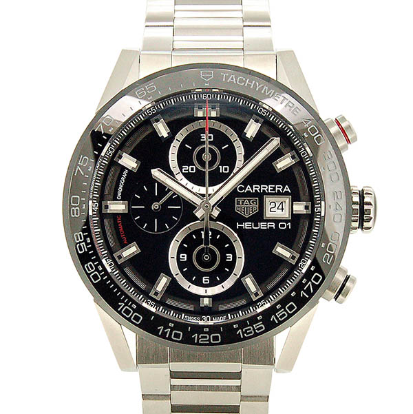 タグホイヤー　TAG HEUER　カレラ クロノグラフ キャリバー ホイヤー01　CAR201Z.BA0714　ブラック　43mm　未使用品