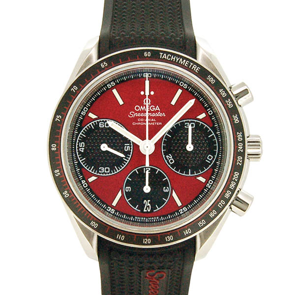 オメガ　OMEGA　スピードマスターレーシング　326.32.40.50.11.001　SS　レッド/ブラック　ラバーベルト　40mm　自動巻　USED　中古