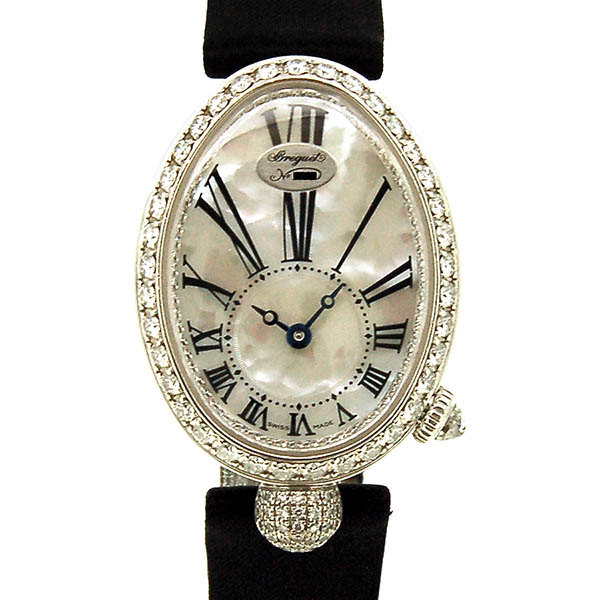 ブレゲ　BREGUET　クィーン オブ ネイプルズ　8928BB/51/844 DD0D　レディース　18KWG　33×25mm　USED　中古