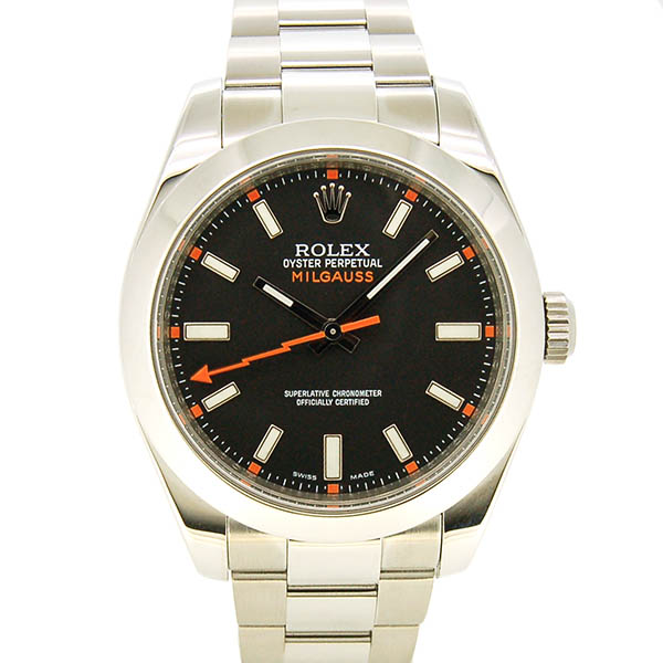 ロレックス　ROLEX　ミルガウス　116400　ブラック　V番　生産終了　USED　中古