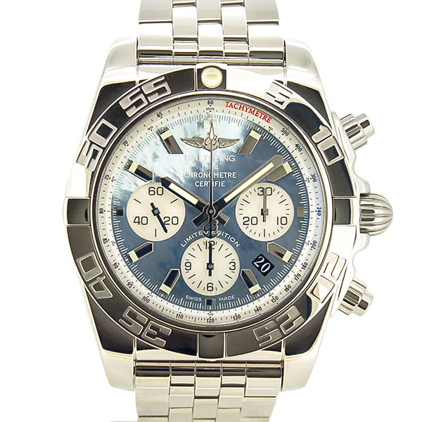 ブライトリング　BREITLING　クロノマット44　A011BWJPA　ブラック×ホワイトシェル　SS　44mm　日本400本限定　USED　中古