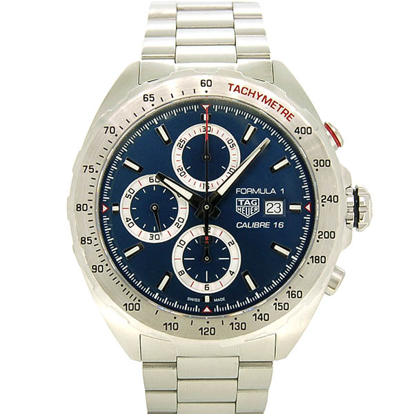 タグホイヤー　TAG HEUER　フォーミュラ1 クロノグラフ　CAZ2015.BA0876　ブルー　SS　44mm　USED　中古