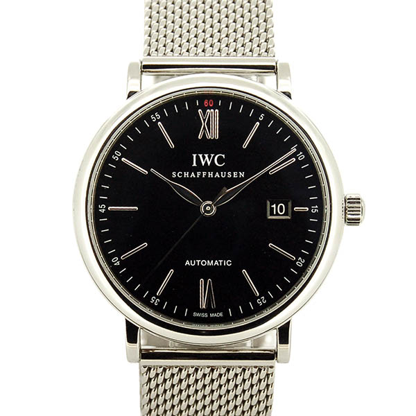 IWC　ポートフィノ　IW356506　SS　40mm　ブラック　USED　中古