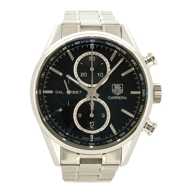 タグホイヤー　TAG HEUER　カレラクロノ　キャリバー1887　CAR2110.BA0720　41mm　SS　ブラック　自動巻　USED　中古