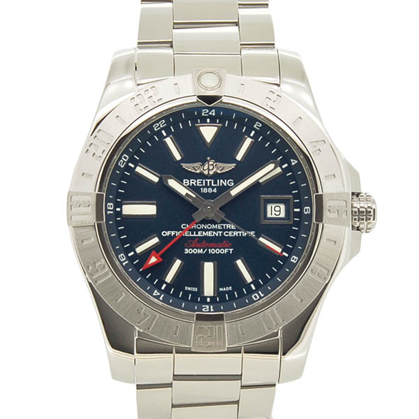 ブライトリング　BREITLING　アベンジャー2 GMT　A329C72PSS　43mm　SS　ブルー　USED　中古