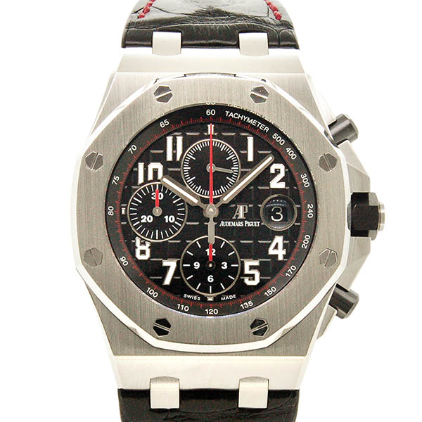 オーデマ・ピゲ　AUDEMARS PIGUET　ロイヤルオーク　オフショアクロノ　26470ST.OO.A101CR.01　革ベルト　ブラック　42mm　USED　中古