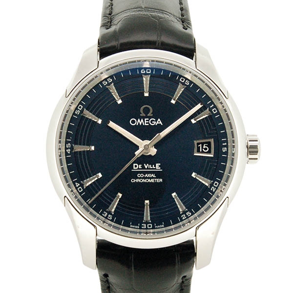 オメガ　OMEGA　デ・ビル アワービジョン コーアクシャル　431.33.41.21.03.001　SS　41mm　ブルー　USED　中古