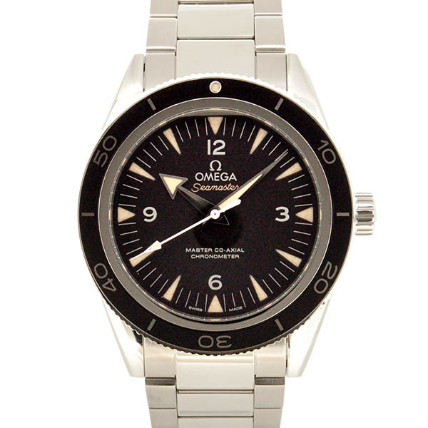 オメガ　OMEGA　シーマスター300　マスターコーアクシャル　233.30.41.21.01.001　SS　ブラック　41mm　USED　中古