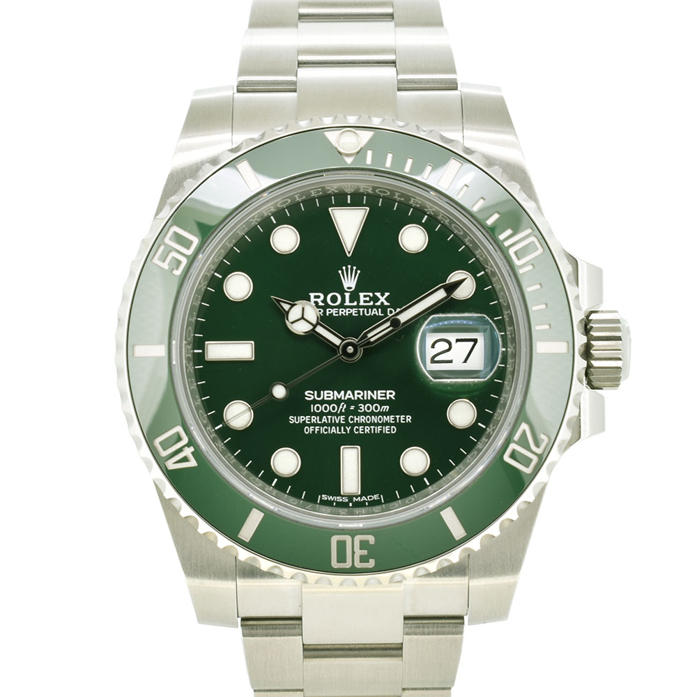 ロレックス　ROLEX　サブマリーナデイト グリーン　116610LV　ランダム番　国内正規品　USED　中古
