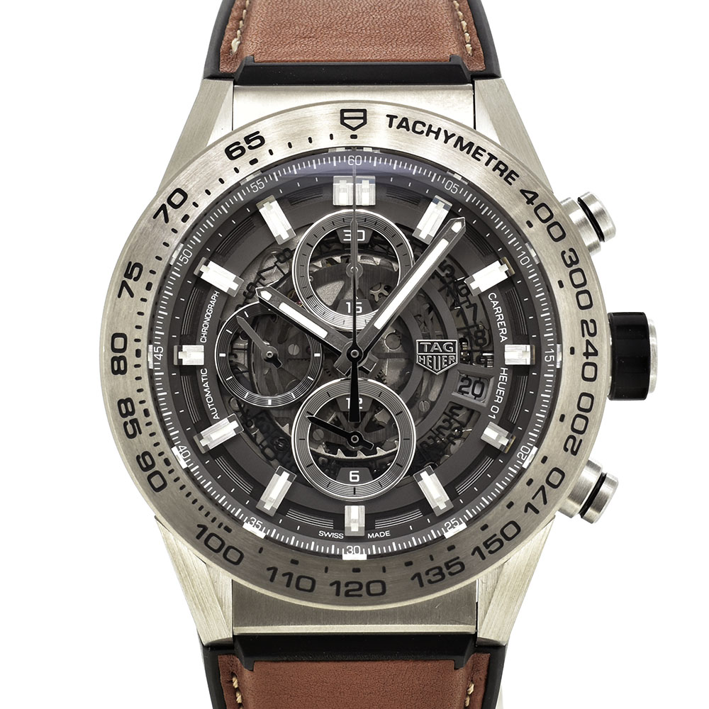 タグホイヤー　TAG HEUER　カレラ クロノグラフ キャリバー ホイヤー01 グレーファントム　CAR2A8A.FT6072　チタン　45mm　国内正規品　未使用品