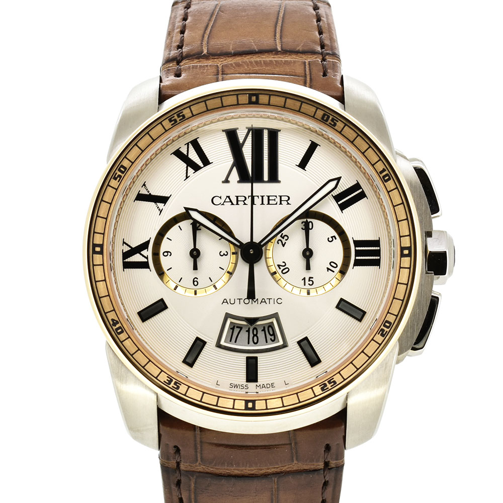 カルティエ　CARTIER　カリブル　ドゥ　カルティエ　クロノグラフ　W7100043　新品アウトレット