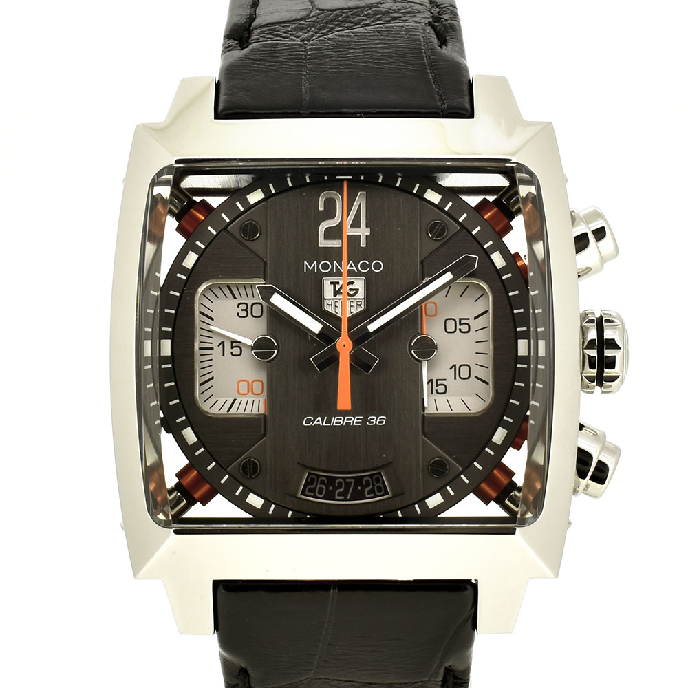 タグホイヤー　TAG HEUER　モナコ24 キャリバー36 クロノグラフ　CAL5112.FC6298　SS　40,5mm　USED　中古