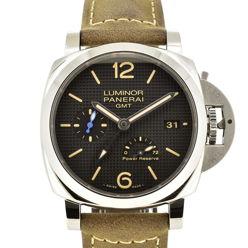 パネライ　PANERAI　ルミノール1950 3デイズ GMT パワーリザーブ アッチャイオ　PAM01537　42mm　USED　中古