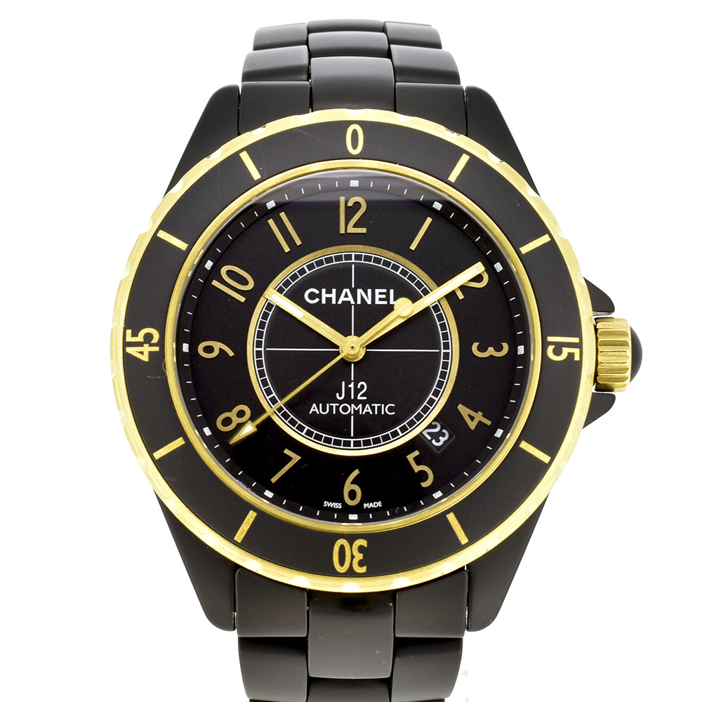 シャネル　CHANEL　J12 キャリバー3125 フルマット　H2918　18KYG×セラミック　自動巻　42mm　USED　中古