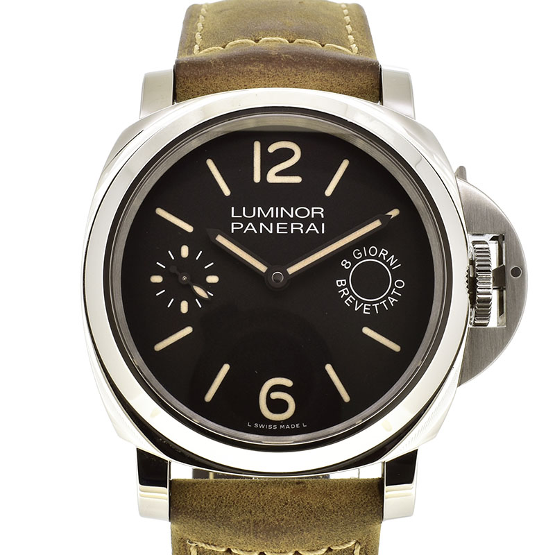 パネライ　PANERAI　ルミノールマリーナ　8デイズ　アッチャイオ　PAM00590　44mm　手巻き　USED　中古