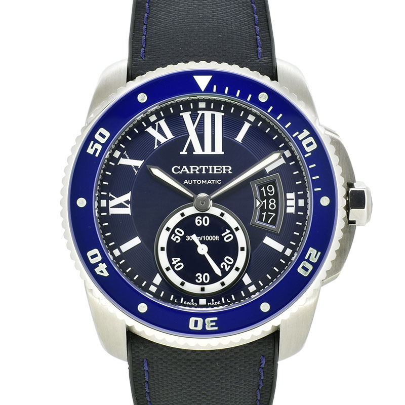 カルティエ　CARTIER　カリブル ドゥ カルティエ ダイバー　WSCA0010　ブルー　42mm　USED　中古