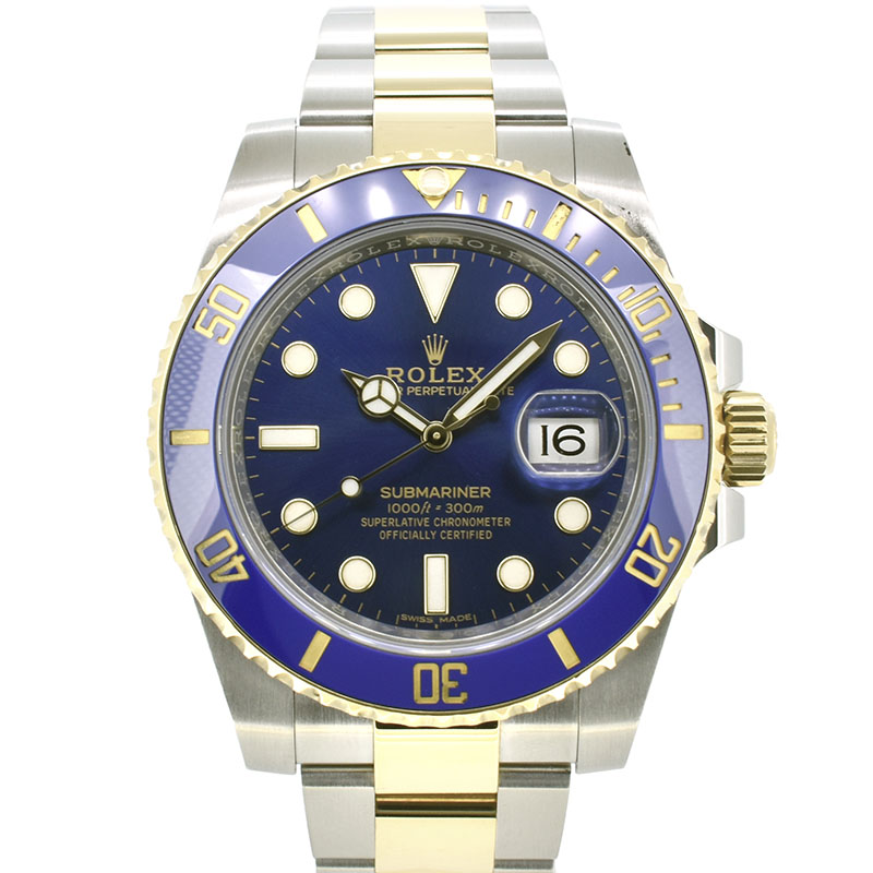 ロレックス　ROLEX　サブマリーナデイト　Ref.116613LB　ブルー　SS×YG　ランダム番　USED　中古