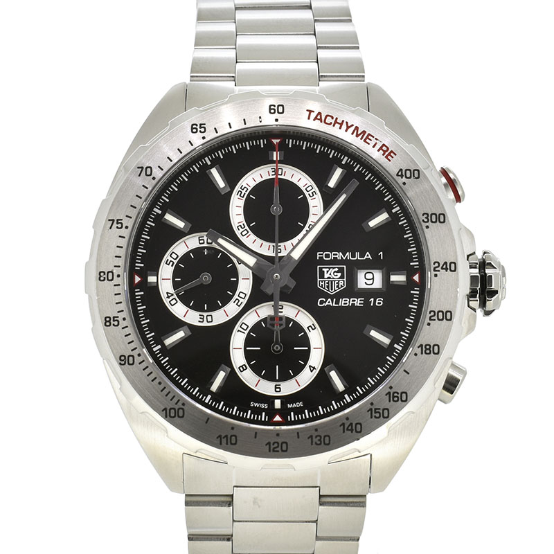 タグホイヤー　TAG HEUER　フォーミュラ1　クロノグラフ　CAZ2010.BA0876　ブラック　SS　44mm　USED　中古