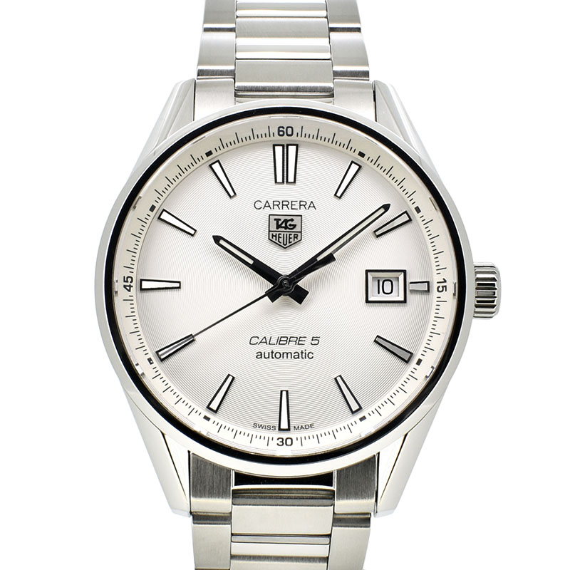 タグホイヤー　TAG HEUER　カレラ　キャリバー5　WAR211B.BA0782　SS　シルバー　39mm　USED　中古