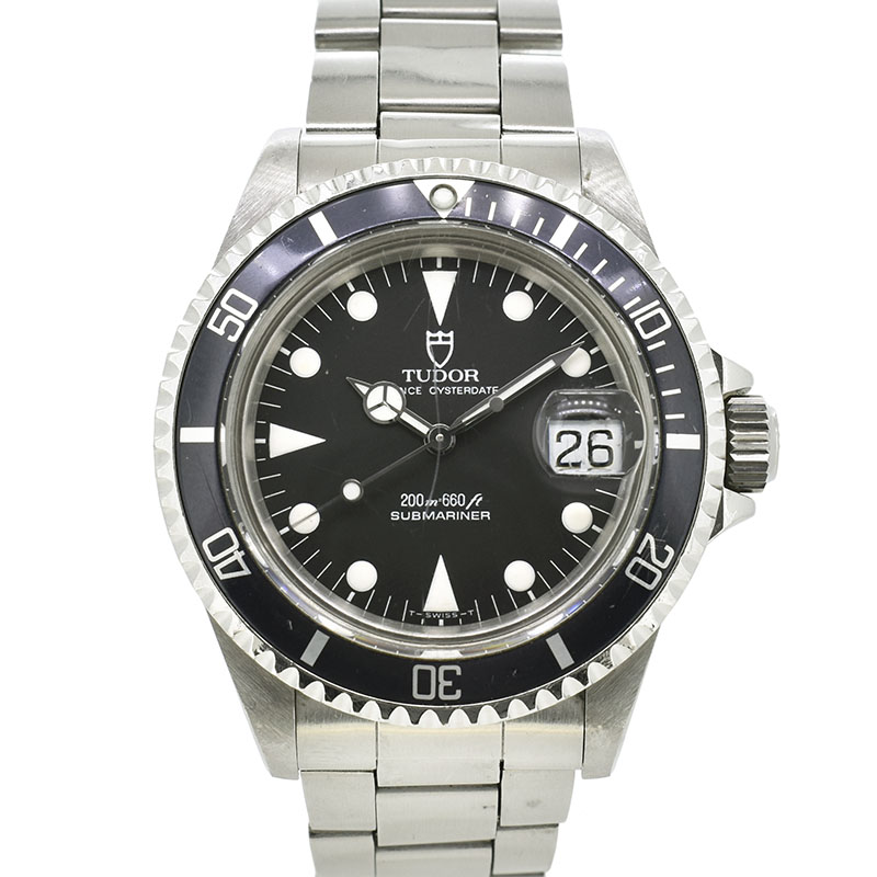 チューダー(チュードル)　TUDOR　サブマリーナデイト　79090　SS　ブラック　アンティーク　40mm　中古